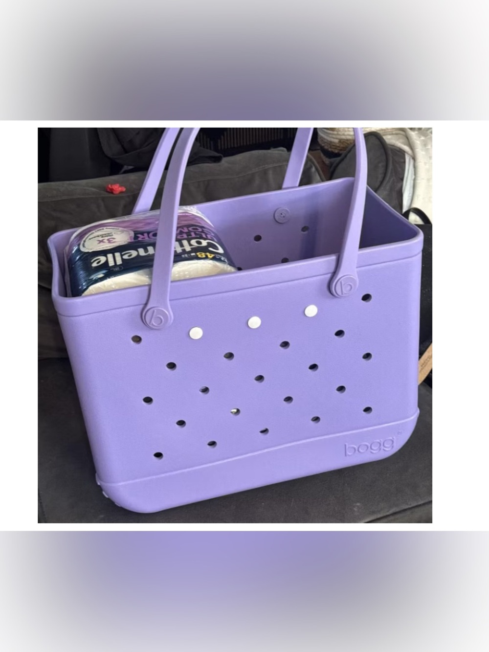 Bogg Bag Original Bogg Tote Bag Salt Water Taffy NWT New purple lilac lavender - Picture 12 of 15
